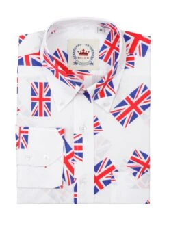 Union Jack All Over Print Shirt - Long Sleeve