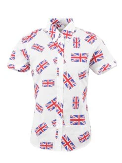 Ladies Union Jack Shirt Print Shirt