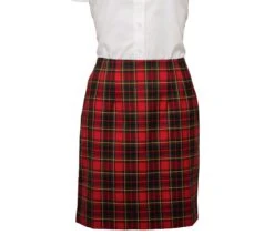 Womens Red Tartan Skirt