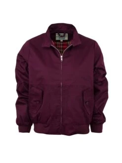Ladies Harrington Jacket - Burgundy