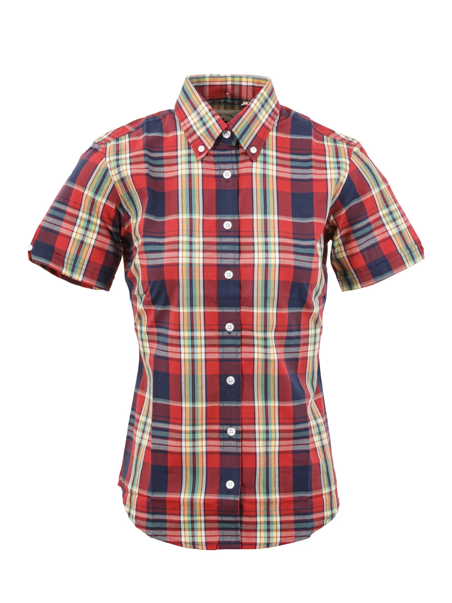 Ladies Red Check Shirt - LSS 66