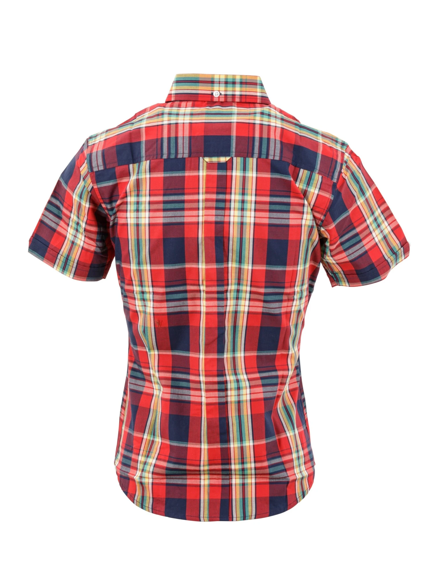 Ladies Red Check Shirt - LSS 66 - Image 2