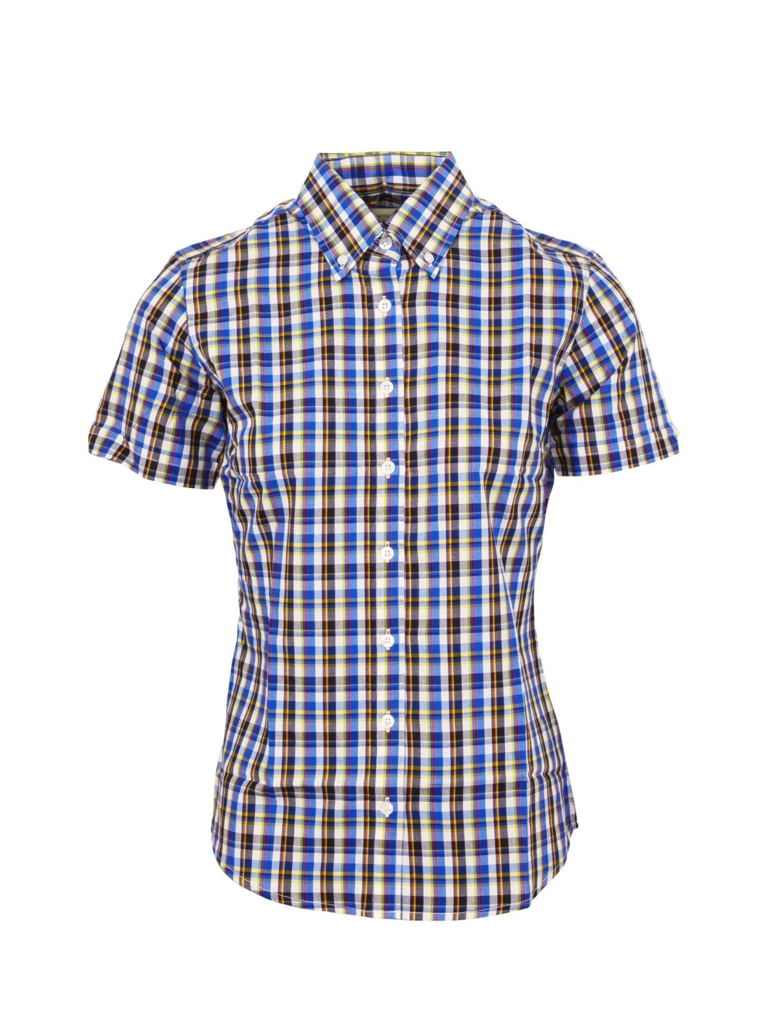 Ladies Blue Check Shirt - LSS 57