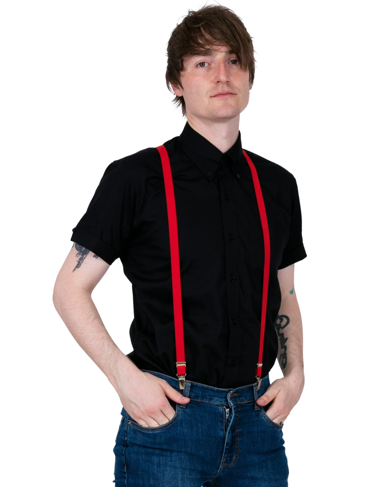 Braces And Buckles - Red