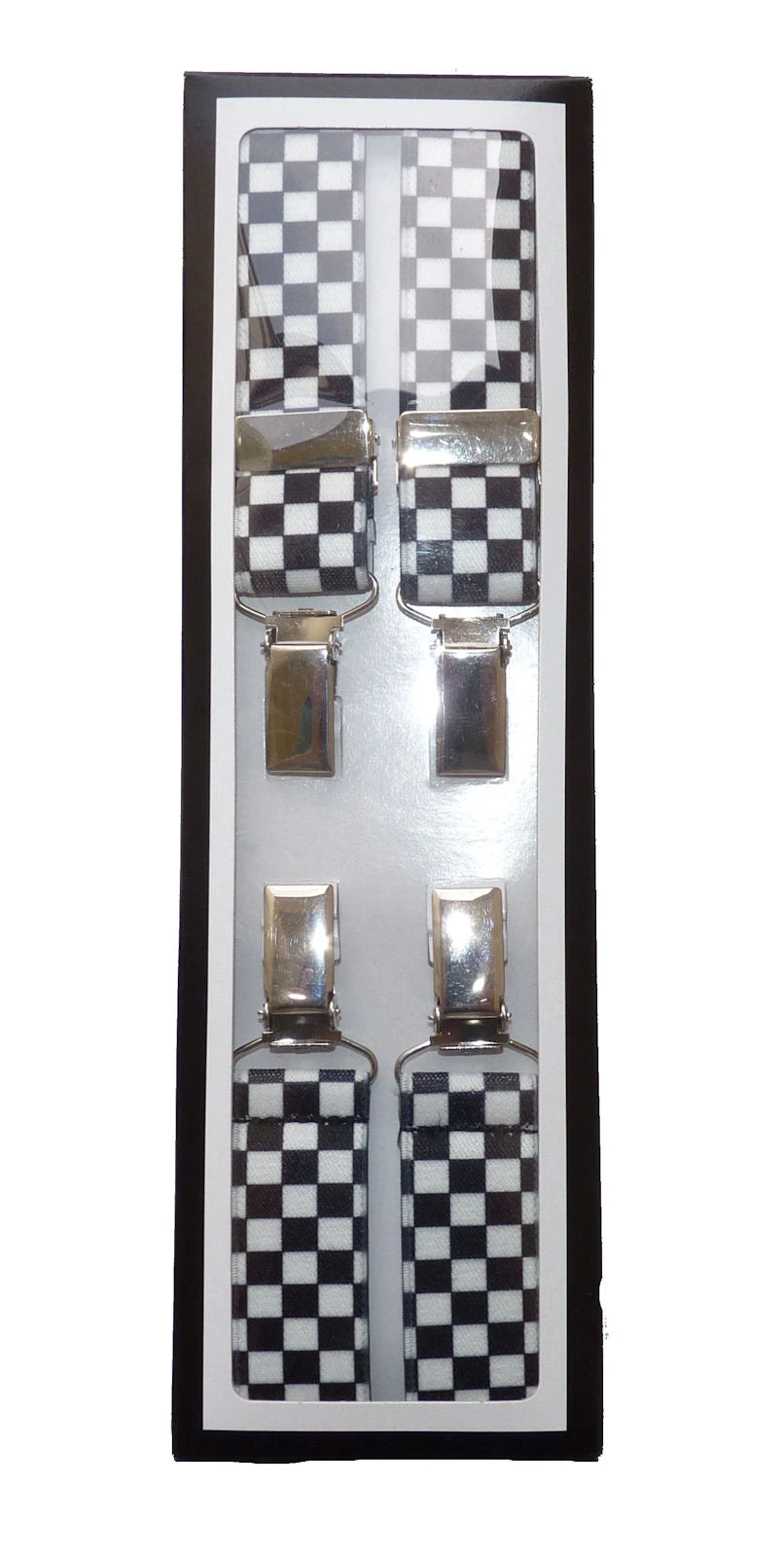 Braces With Buckles - Black & White - Image 2