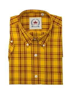 **NEW** Mustard Check Shirt- CK-47