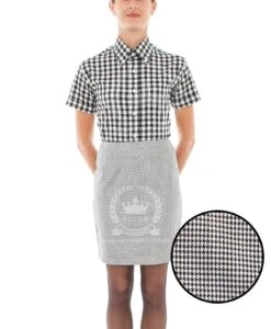 Vintage Skirt - Dogtooth Grey