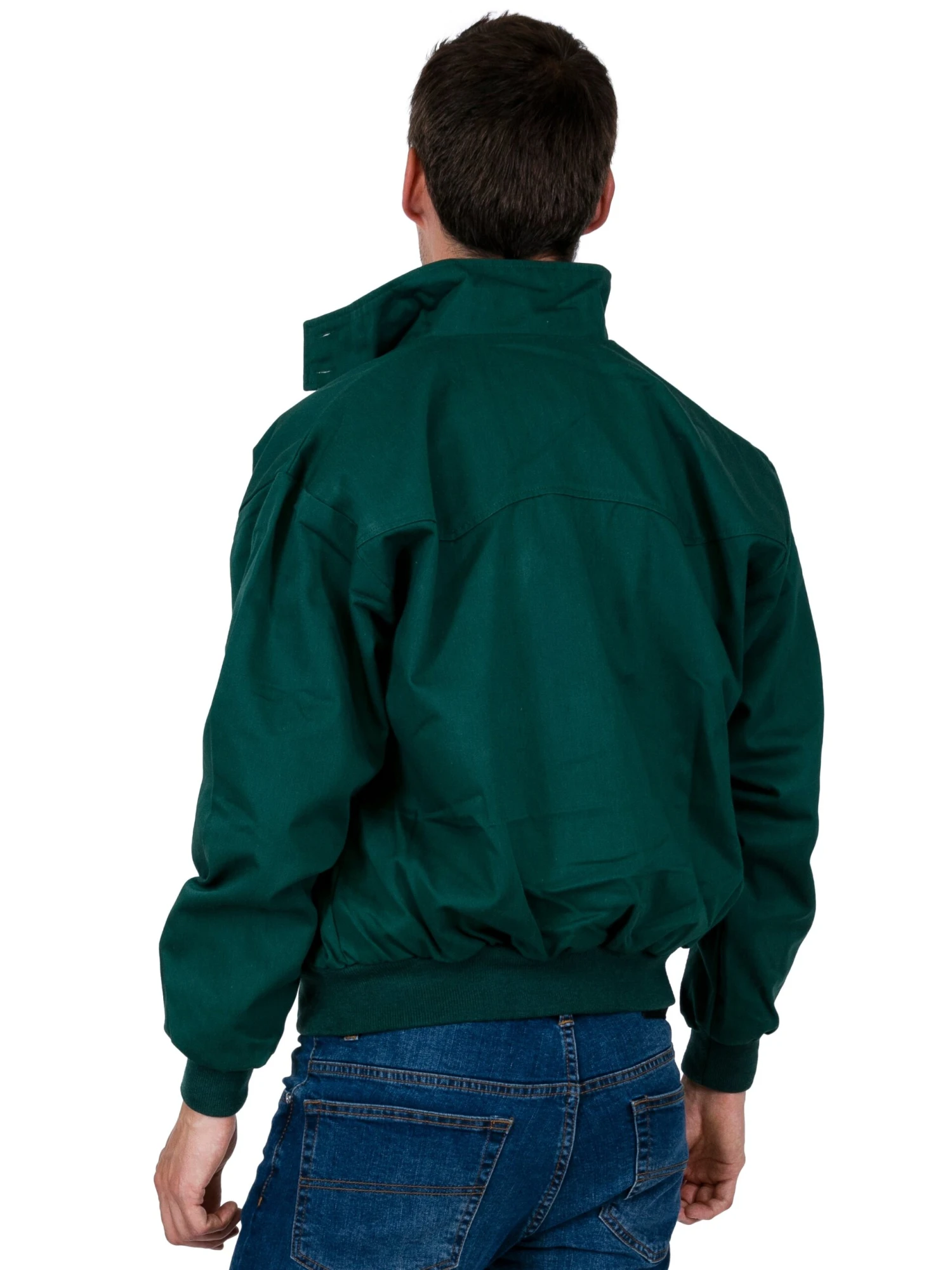 Harrington Jacket - Bottle Green - Image 2