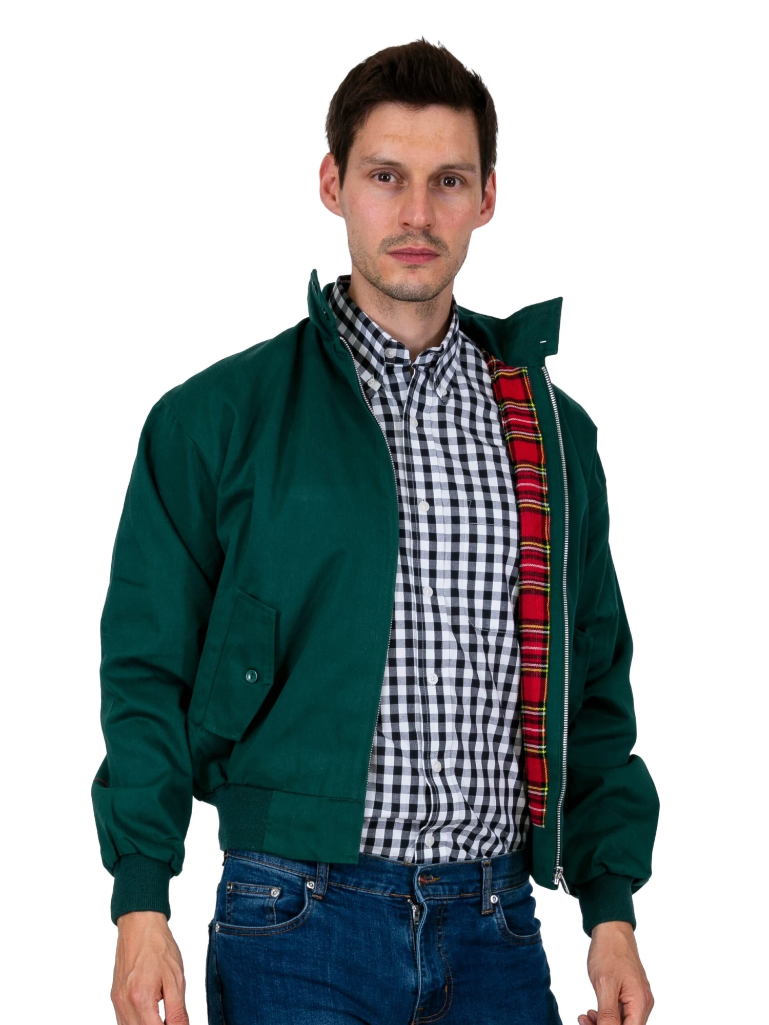 Harrington Jacket - Bottle Green