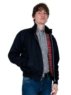 Navy Harrington Jacket