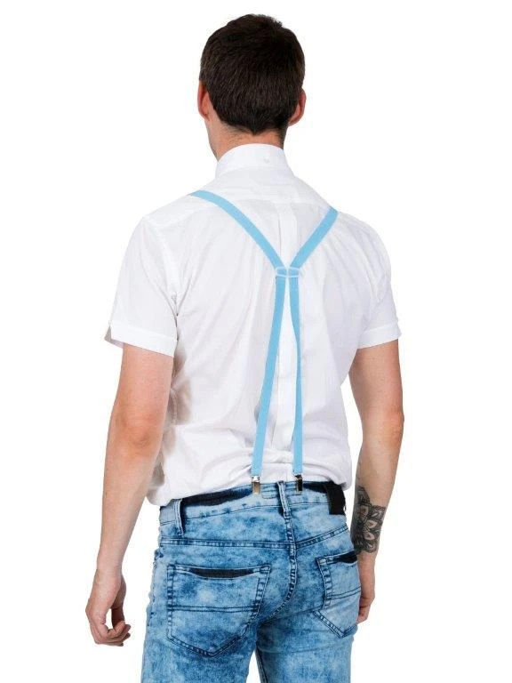 Braces With Buckles - Sky Blue - Image 2