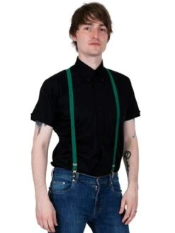 Braces With Buckles - Bottle Green