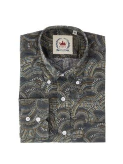 Men's Limited Production Grey Patterned Shirt - LR-8
