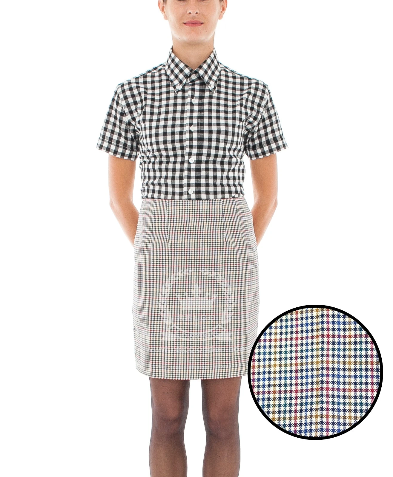 Vintage Skirt - Tweed Check