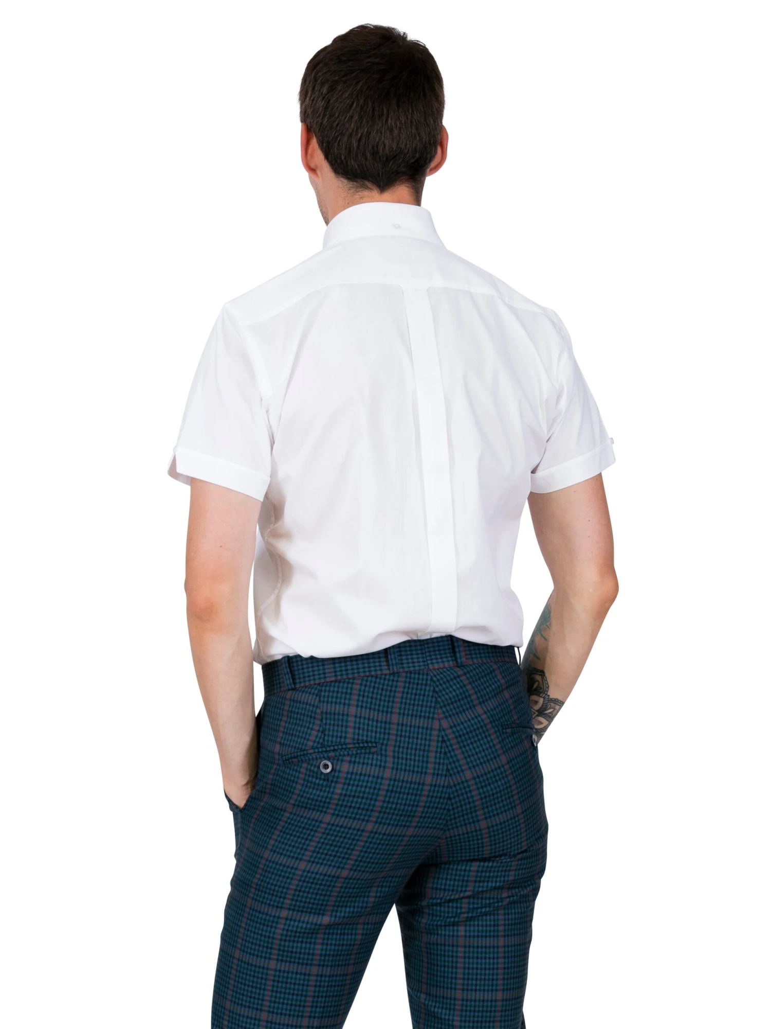 Oxford Weave Classic - WHITE - Up To Size 5XL - Image 2