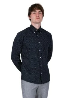 Classic Pindot Tailoring - Navy