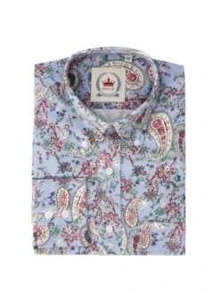 Men's Sky Blue Paisley - PS 34