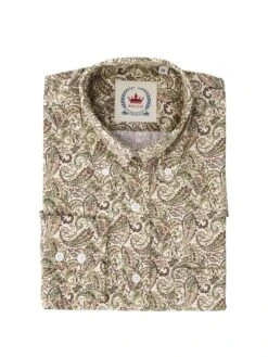 Men's Stone Coloured Paisley - PS 35