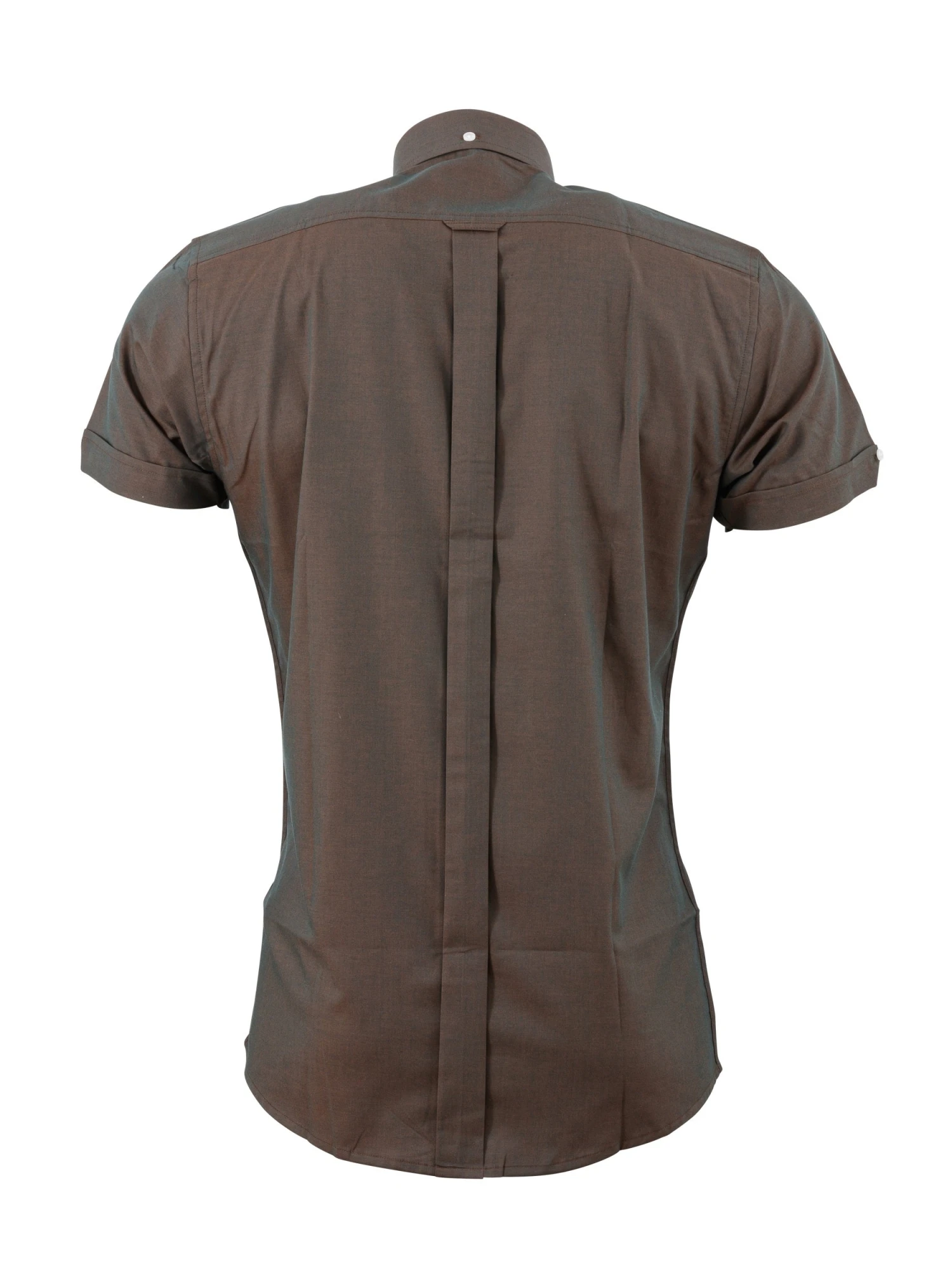 Two Tone Rust/Green Tonic Shirt - Image 3