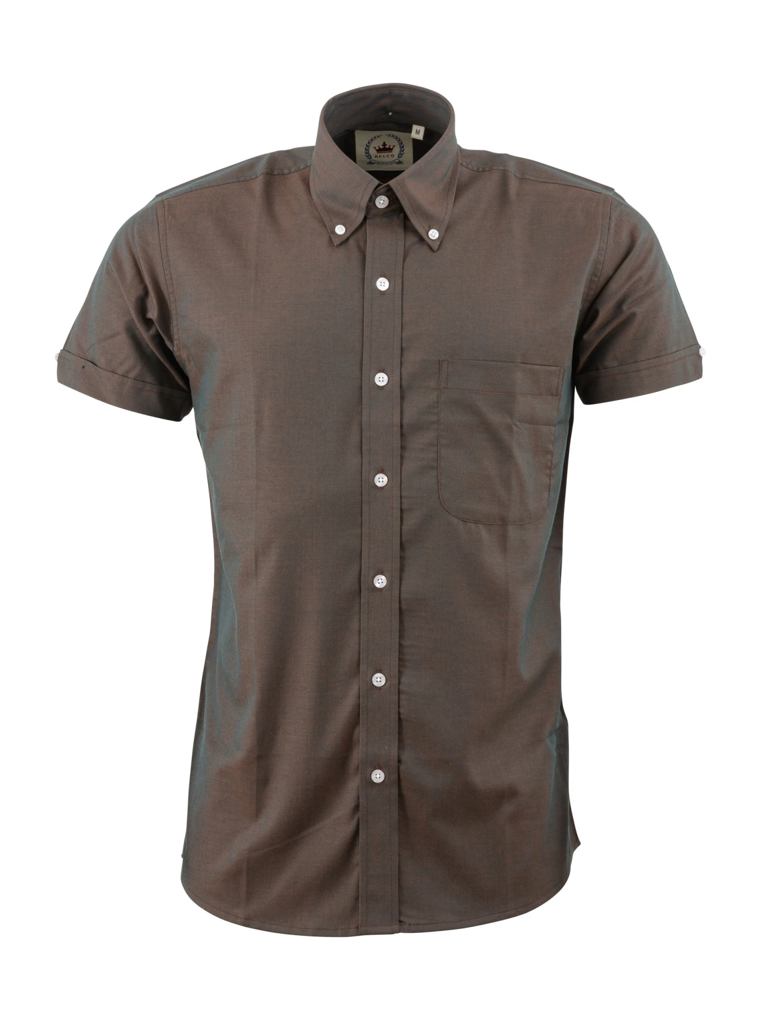 Two Tone Rust/Green Tonic Shirt - Image 2