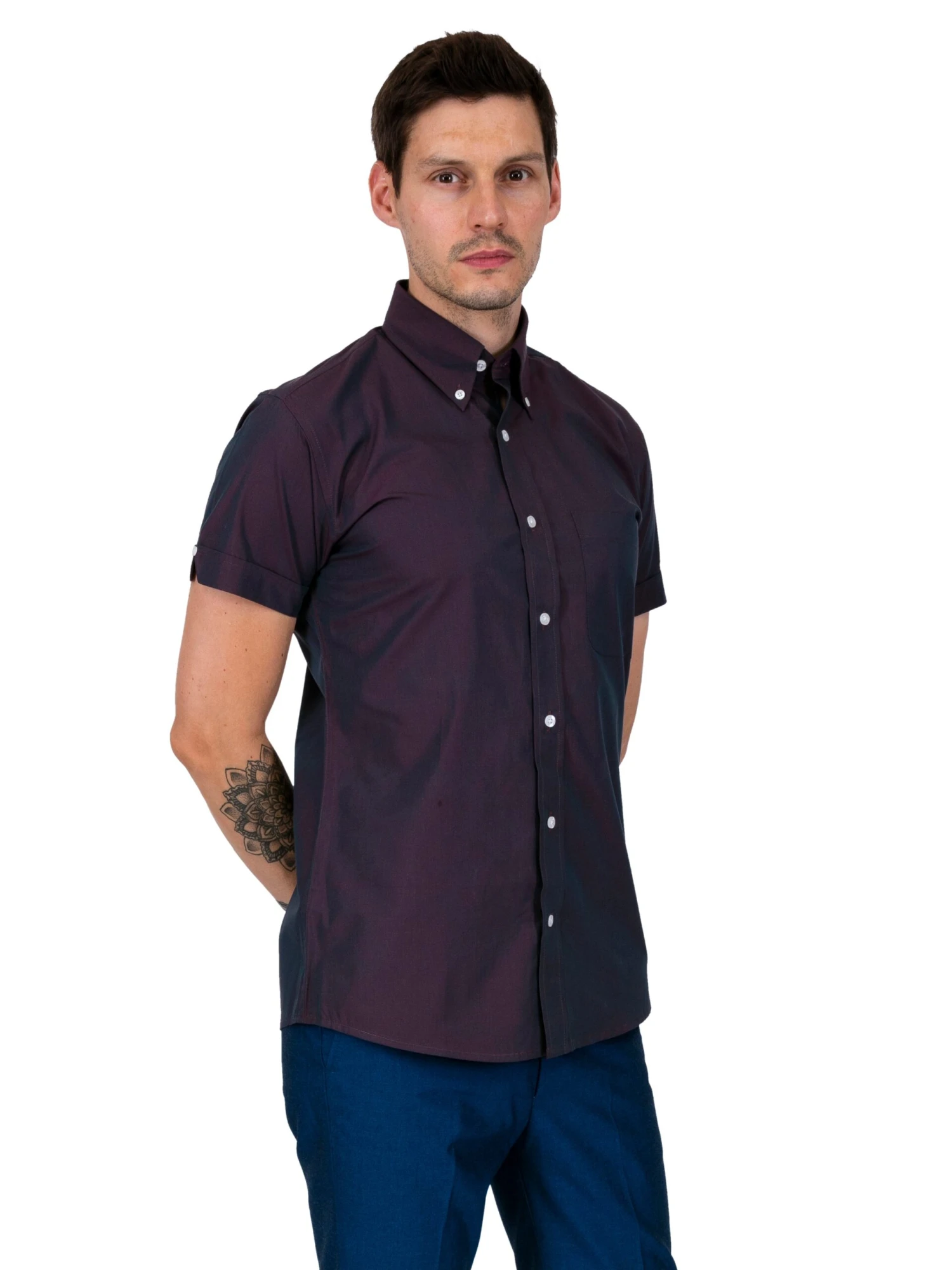 Tonic Burgundy Shirt - Short Sleeve