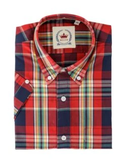 Men's Red Check Shirt - CK 66