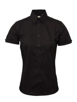 Ladies Black Oxford Shirt