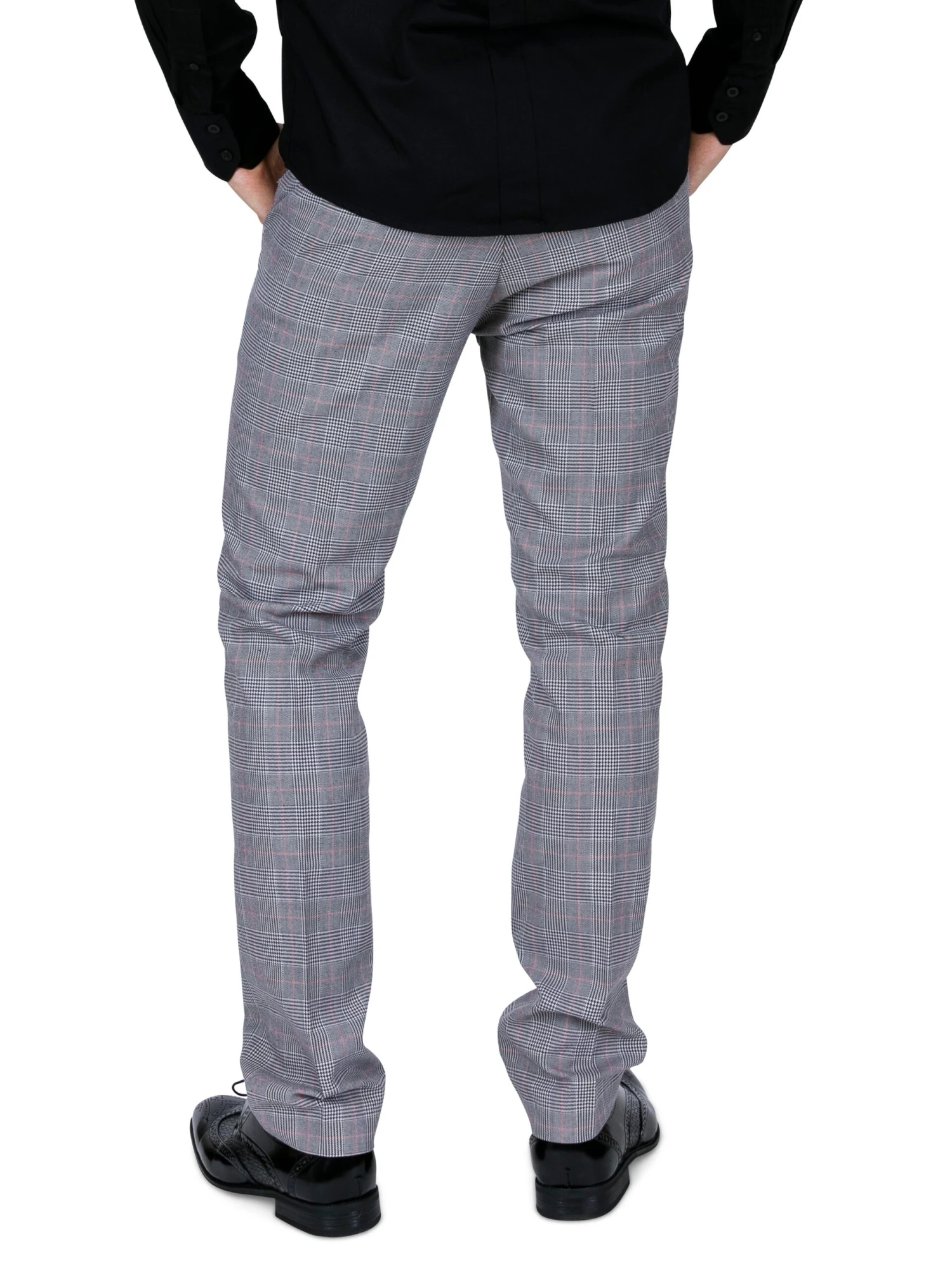 Classic Prince Of Wales Checked Trousers - Image 2