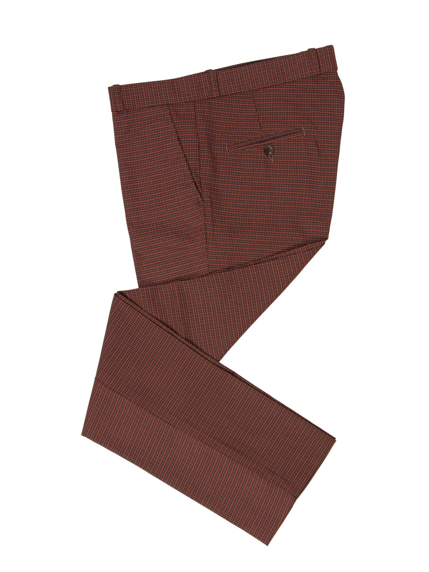 Men's Brown Check Trouser