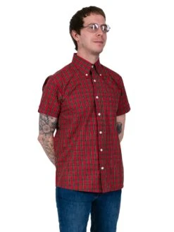 Vintage Shirt -Classic Red Tartan Print