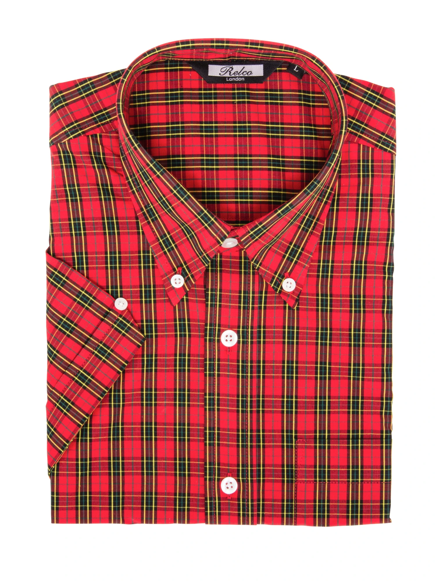 Vintage Shirt -Classic Red Tartan Print - Image 3